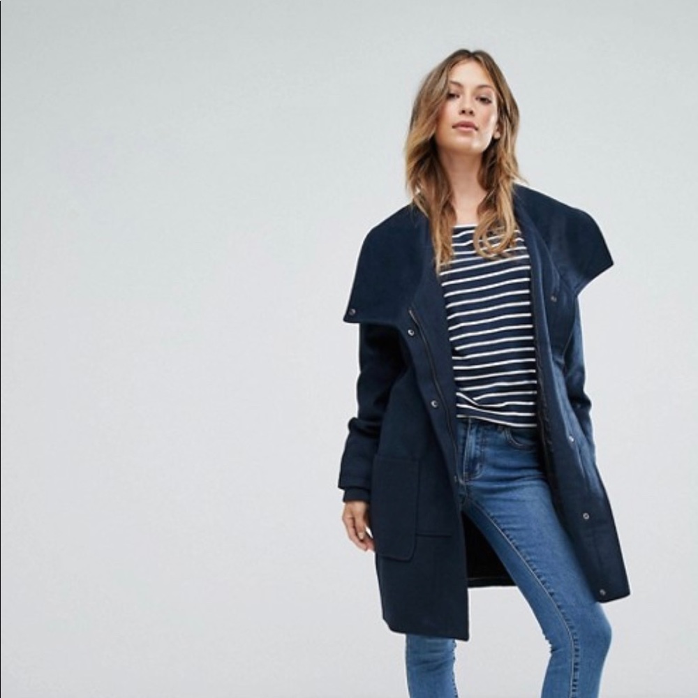 Bellfield Wool Mix Cocoon Coat